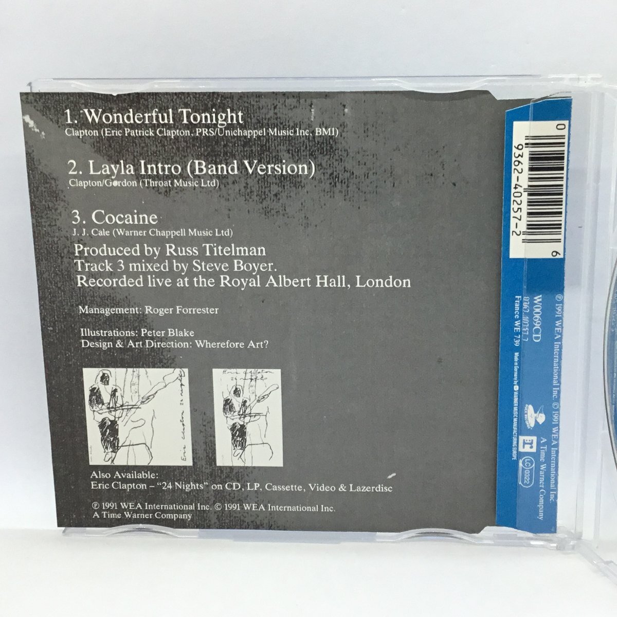 ERIC CLAPTON/WONDERFUL TONIGHT (CD) W0069CD 9362-40257-2_画像3