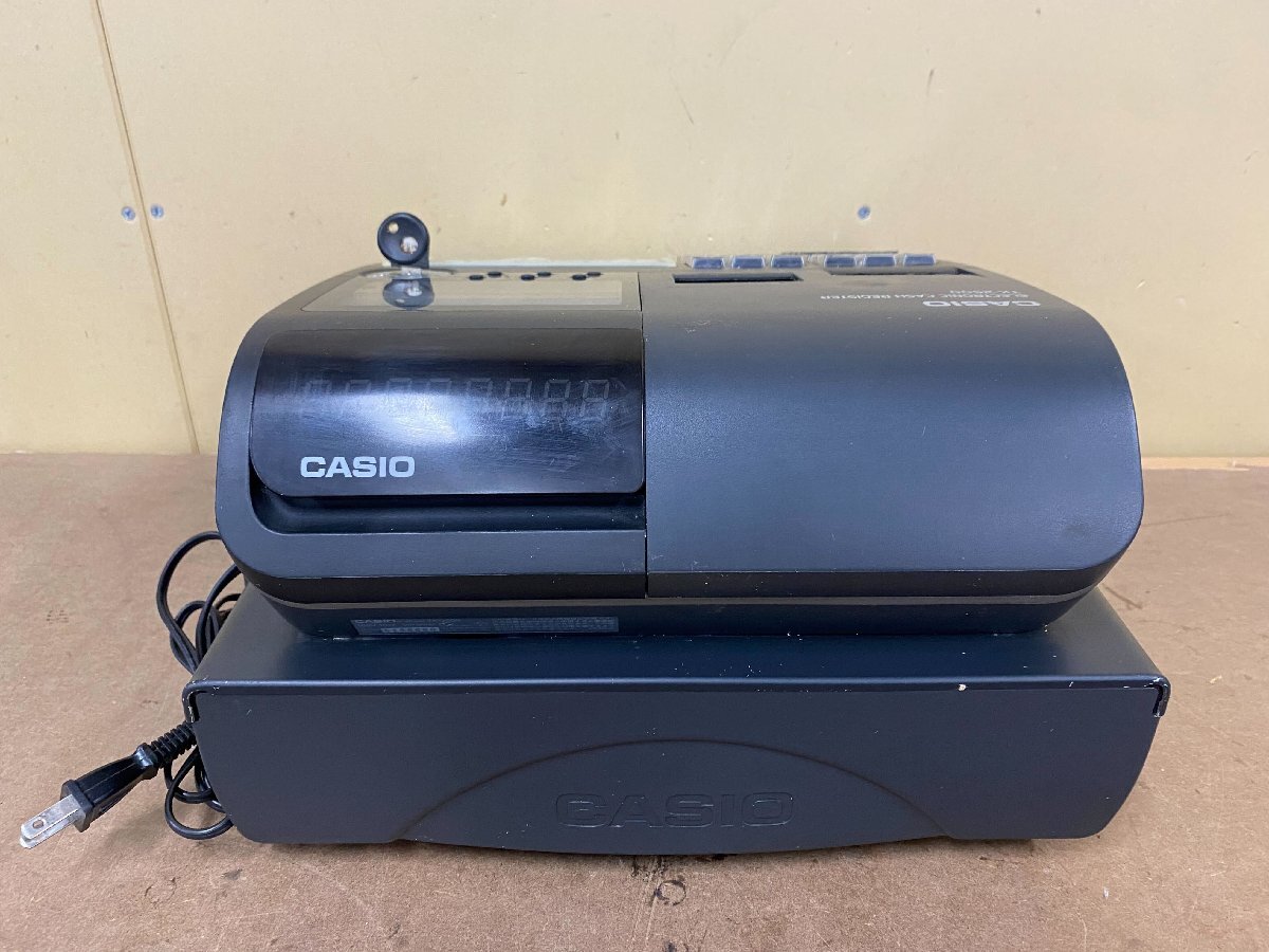 ◇[中古]CASIO カシオ 電子レジスタ TK-2500 鍵付(PGM) 簡易動作確認 / 初期化済 一部難あり 現状品(3)_画像2