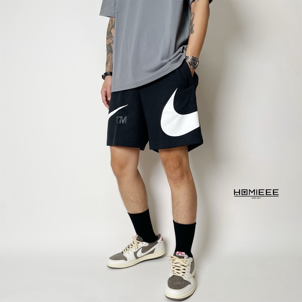 NIKE NSW SWOOSH FT SHORTS（M）黒 ナイキ スウッシュ スウォッシュ ショート パンツ ショーツ ショーパン スウェット ビッグスウッシュの画像6