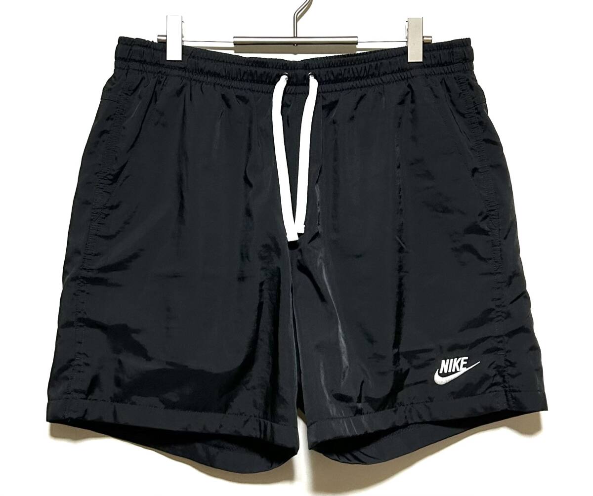 NIKE NSW ウーブン フロー ショート（L）黒 ナイキ ナイロン パンツ ショーツ ショーパン 裏メッシュ 膝上丈_画像1