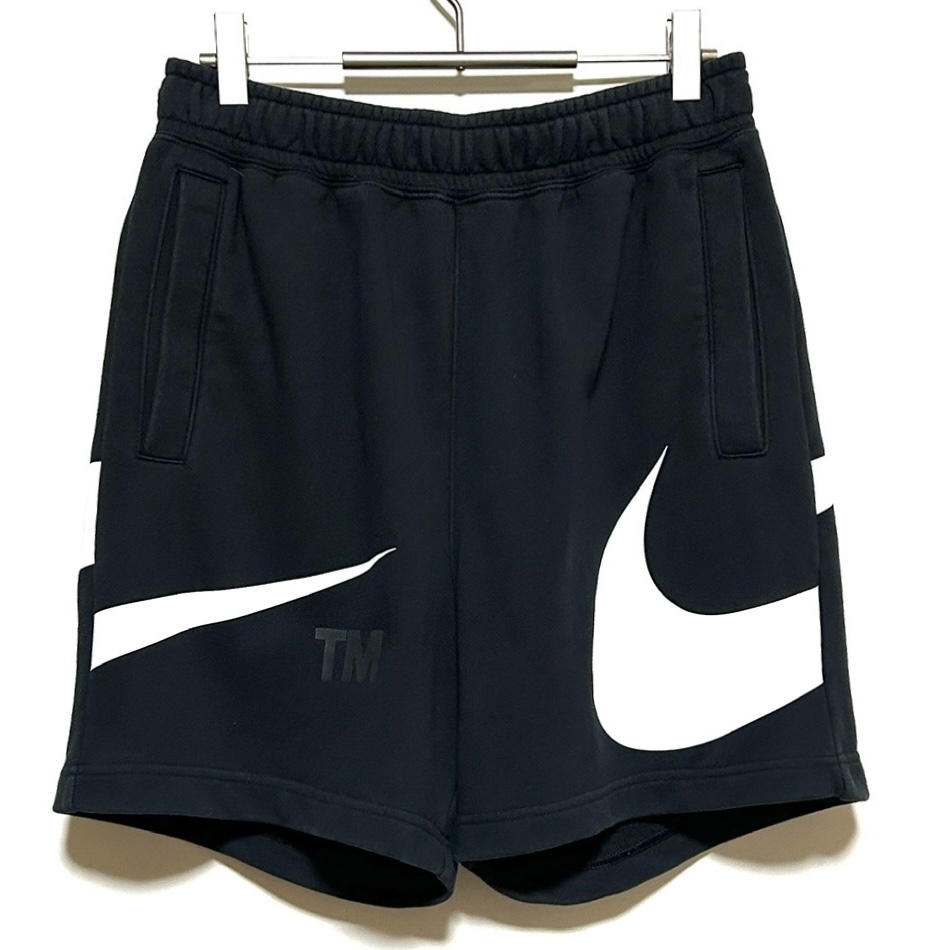 NIKE NSW SWOOSH FT SHORTS（M）黒 ナイキ スウッシュ スウォッシュ ショート パンツ ショーツ ショーパン スウェット ビッグスウッシュの画像1