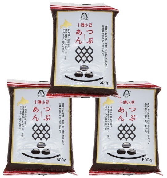  шарик ..500g×3 пакет Hokkaido Tokachi производство ...... Хасимото еда ........ шарик . Tokachi производство маленький бобы использование Anko красная бобовая паста ... Anne ko местного производства внутренний производство 