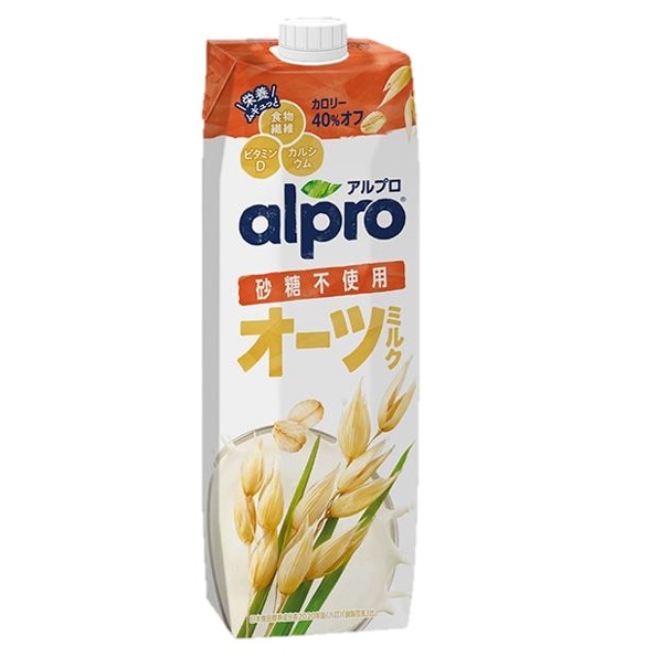 オーツミルク 砂糖不使用 1000ml×12本 ダノンジャパン アルプロ たっぷり食物繊維 12L オーツ麦飲料 えん麦飲料 飲む食物繊維の画像7