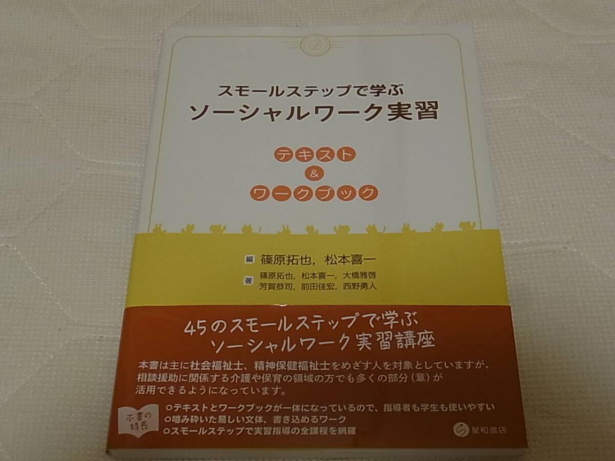 スモールステップで学ぶソーシャルワーク実習 テキスト＆ワークブック 篠原 拓也 松本 喜一 大橋 雅啓 芳賀 恭司 前田 佳宏 星和書店_画像1