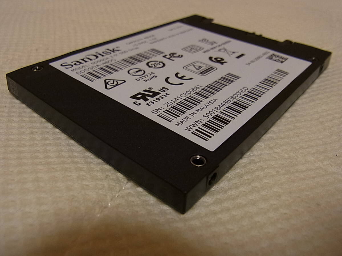 正常 97% 3043時間 SDSSDA-480G サンディスク San Disk ソリッド ステート ドライブ SSD プラス PLUS 480GB 2.5インチの画像6