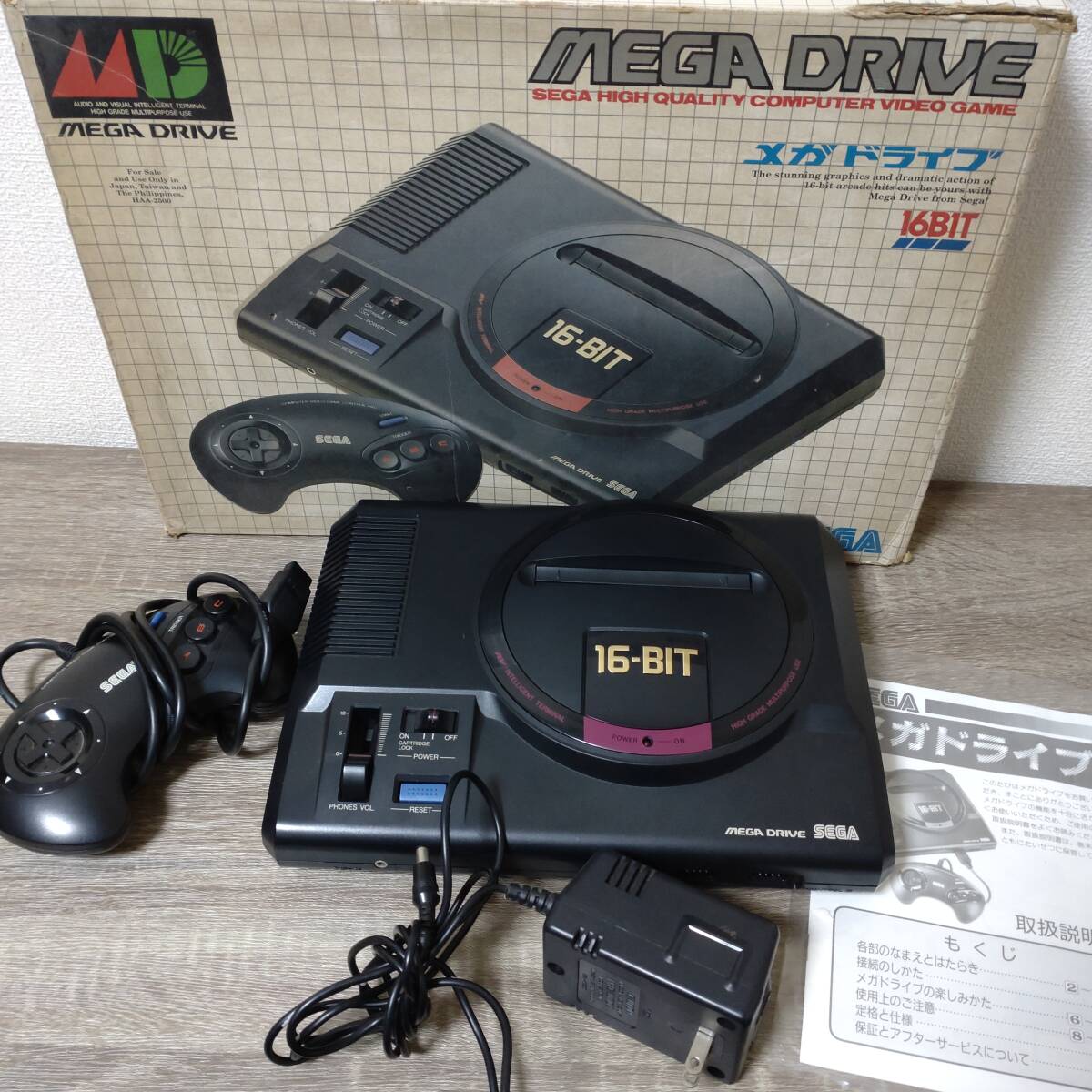 【セット♪】SEGA セガ メガドライブ HAA-2510 メガCD HAA-2910 MEGA DRIVE メガドライブ専用 MEGA-CD ゲーム機 テレビゲームの画像2