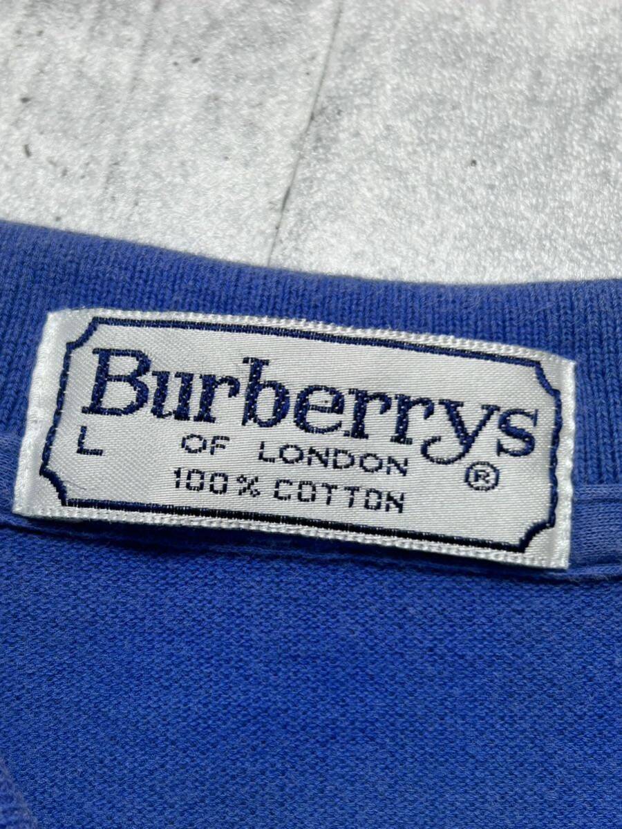 90s Burberrys OF LONDON 鹿の子 ポロシャツ ワンポイント　　バーバリーズ オールド バーバリー 90年代 ヴィンテージ vintage 玉9514_画像3