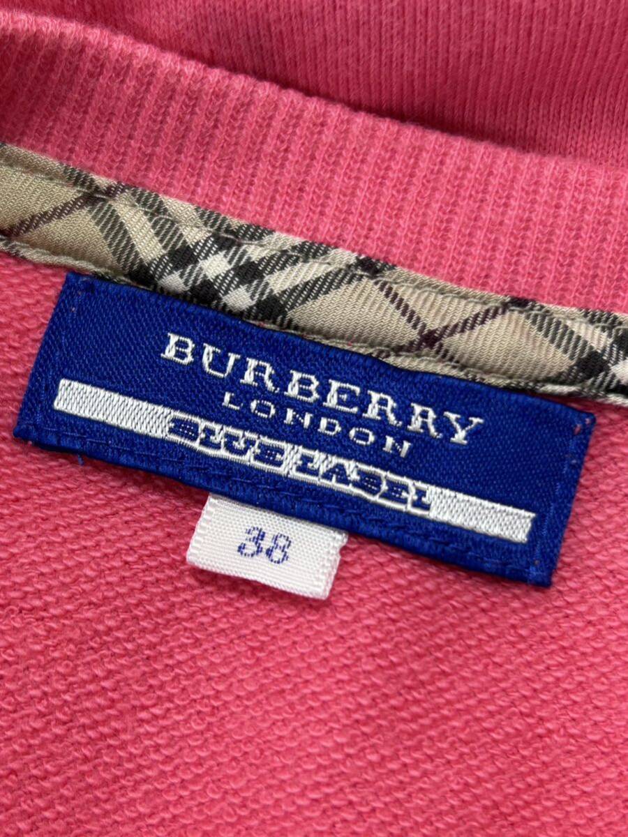 BURBERRY LONDON BLUE LABEL 半袖 スウェット Tシャツ　　バーバリー ロンドン ブルーレーベル Aライン 三陽商会 正規品 玉9598_画像3