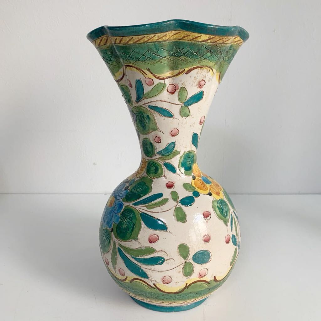 Yahoo!オークション - DIPINTO A MANO イタリア 陶器 花器 花瓶 Yahoo!オークション - DIPINTO A MANO イタリア 陶器 花器 花瓶