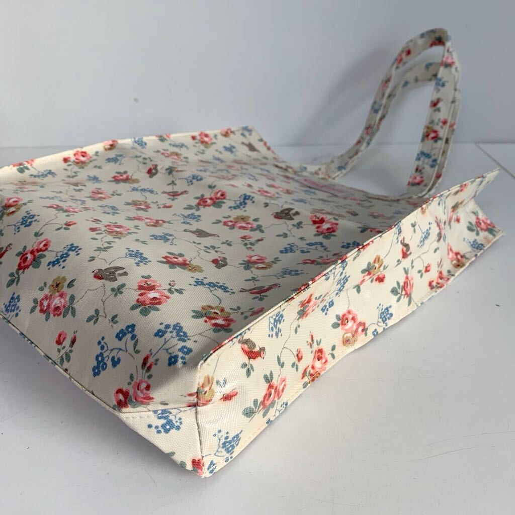 未使用品 Cath Kidston キャスキッドソン バッグ ブックバッグ トートバッグ ビニールコーティング 鳥 花柄_画像7