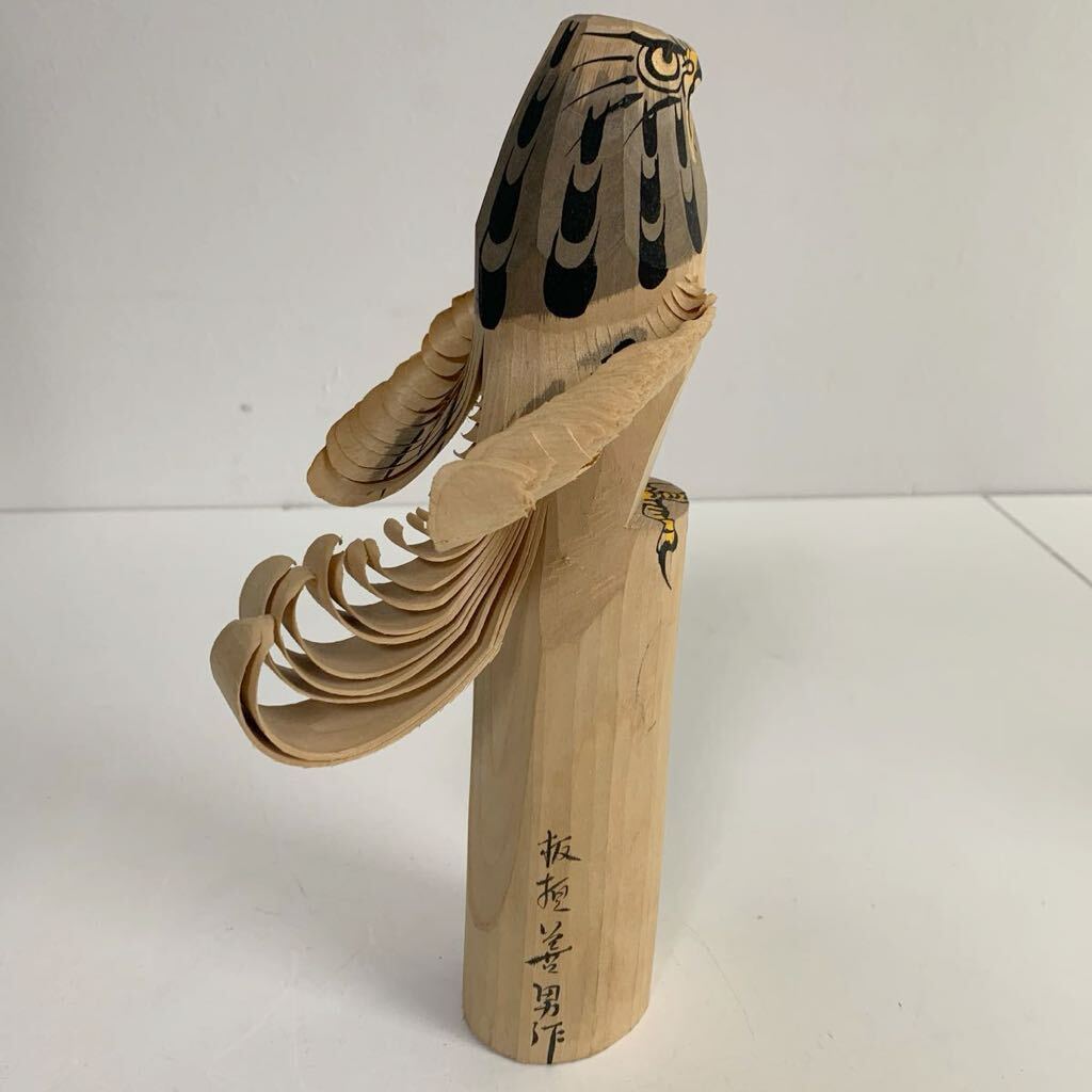 山形県 笹野一刀彫 お鷹ぽっぽ 郷土玩具 木彫り 一刀彫 鷹 鳥 山形県 笹野一刀彫 お鷹ぽっぽ 郷土玩具 木彫り 一刀彫 鷹 鳥