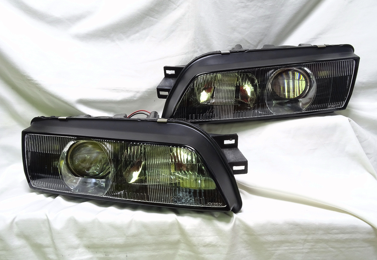 R32 Skyline GT-R head light left right set LED projector bai beam LED bi-LED transplantation Nissan (HID) BNR32