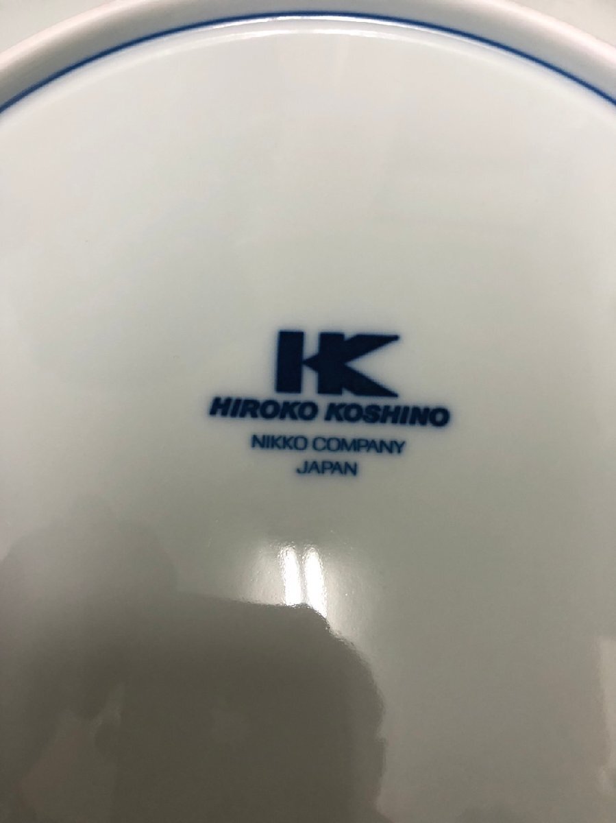 1円～【保管品】HIROKO KOSHINO ヒロココシノ 藍重ね 大皿の画像4