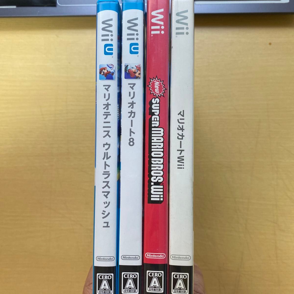 Wii WiiU マリオ4本セット　マリオカート　マリオテニス　スーマリ