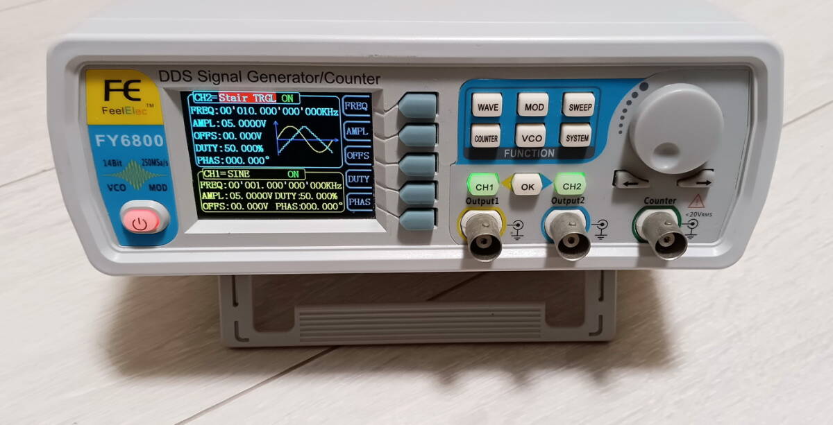 Jeanoko 周波数カウンター ダイレクト デジタルシンセサイザー FY6800 波形信号発電機パルス信号_画像2