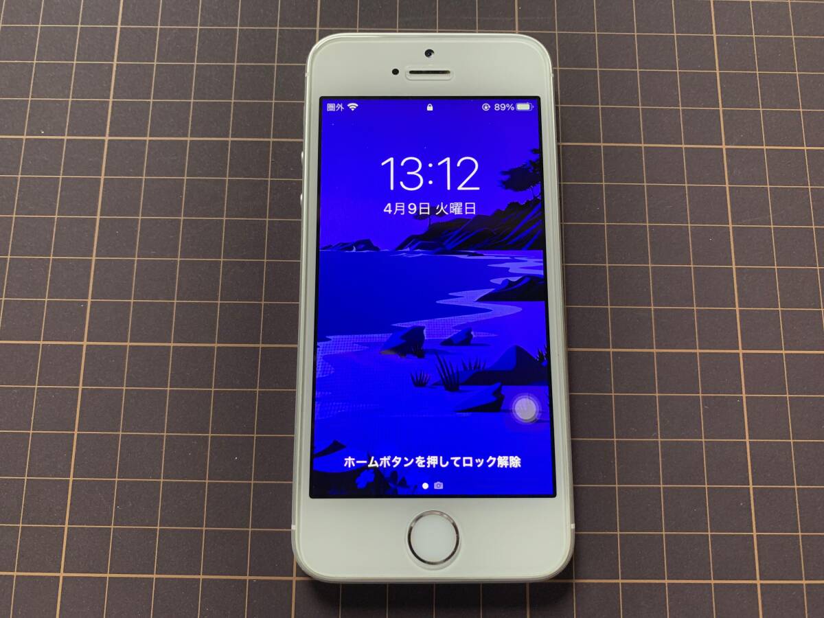 iPhone SE 第一世代 128GB SIMフリー シルバー バッテリー100% TPUケース 9Hガラスフィルム 付 第1世代 SILVER 2016_画像3