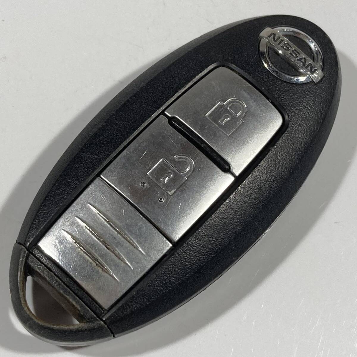 送料込 日産純正 マーチ キューブ ジューク エクストレイル BPA2E-71 2ボタン インテリジェントキー スマートキー キーレス 鍵 MTI787Dの画像1