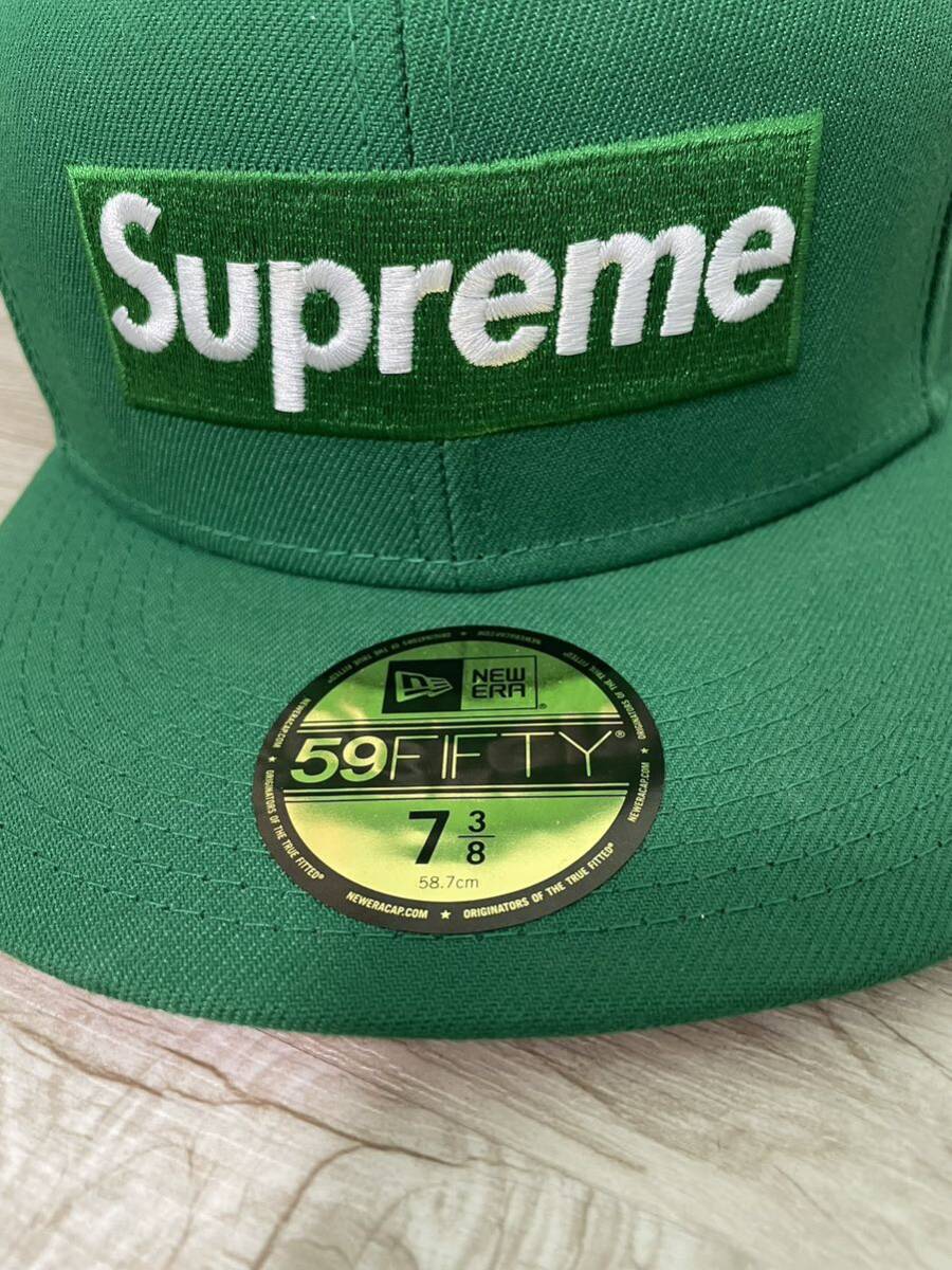 Supreme New Era 21AW No Comp Box Logo New Era キャップ ニューエラ シュプリーム ボックスロゴ グリーン サイズ : 7 3/8 (58.7cm) _画像2