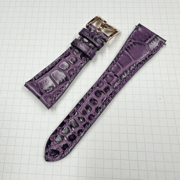 [ unused * long time period stock disposal goods ] GaGa MILANO/ GaGa Milano original parts strap / belt 5085 slim 46mm for purple cow leather 