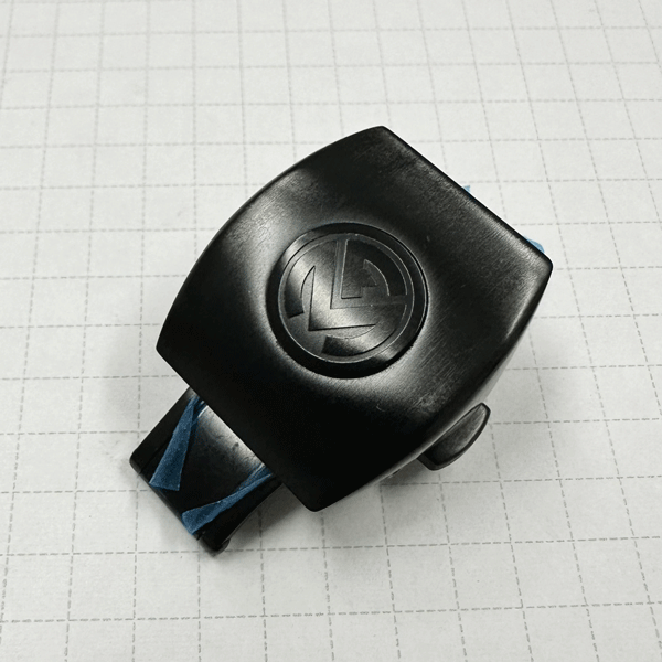 【未使用品】　フランクミュラー　純正パーツ　Dバックル　20mm　SS（黒PVD）　艶消し　ヴァンガード　V45用　段差有り_画像1