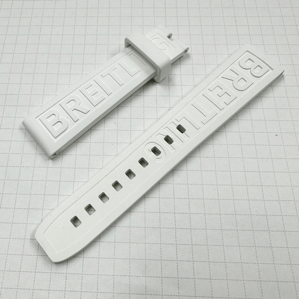 【未使用・展示品】　BREITLING/ブライトリング　純正パーツ　ストラップ/ベルト　18mm　白ラバー　167S
