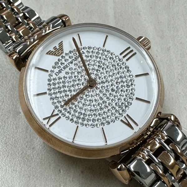 【未使用・展示処分品】　EMPORIO ARMANI/エンポリオアルマーニ　レディース腕時計　AR1926　クォーツ　32mm　電池交換済み
