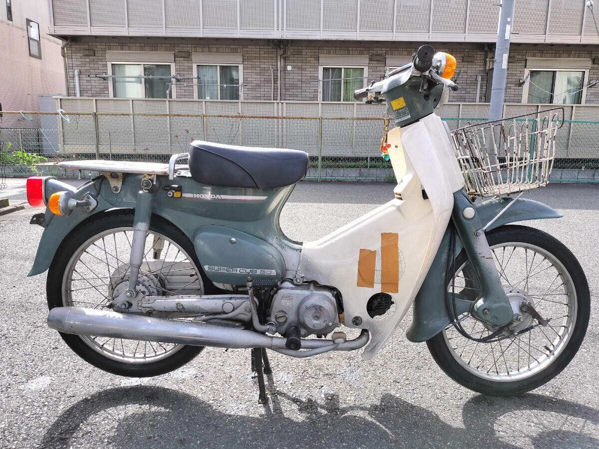 ！京都府舞鶴市にて引取歓迎！【HONDA】 SUPER CUB C50E 1980年代 スーパーカブ 【実動車】 ホンダ_画像3