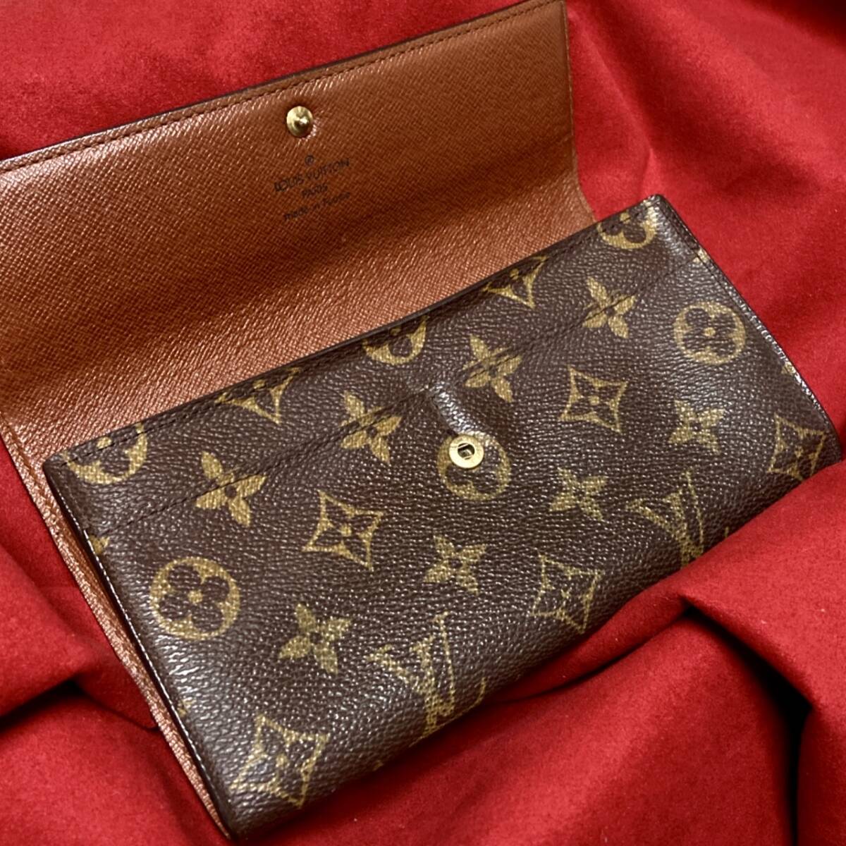 97Y240322B 上美品 LOUIS VUITTON ルイヴィトン モノグラム ポルトモネクレディ 長財布 検キ ラウンドファスナー ウォレット M61725_画像3