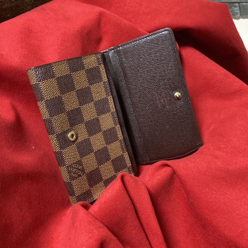 W240401V 美品 LOUISVUITTON ルイヴィトン ダミエ ポルトモネ ビエトレゾール メンズ 財布 検 2つ折り 折りたたみ ウォレット N61730の画像5