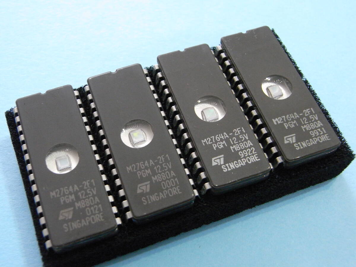 ★ STマイクロ . EPROM. MBM2764 ８個セット. 未使用品 (消去確認済み) A-348 ★の画像1