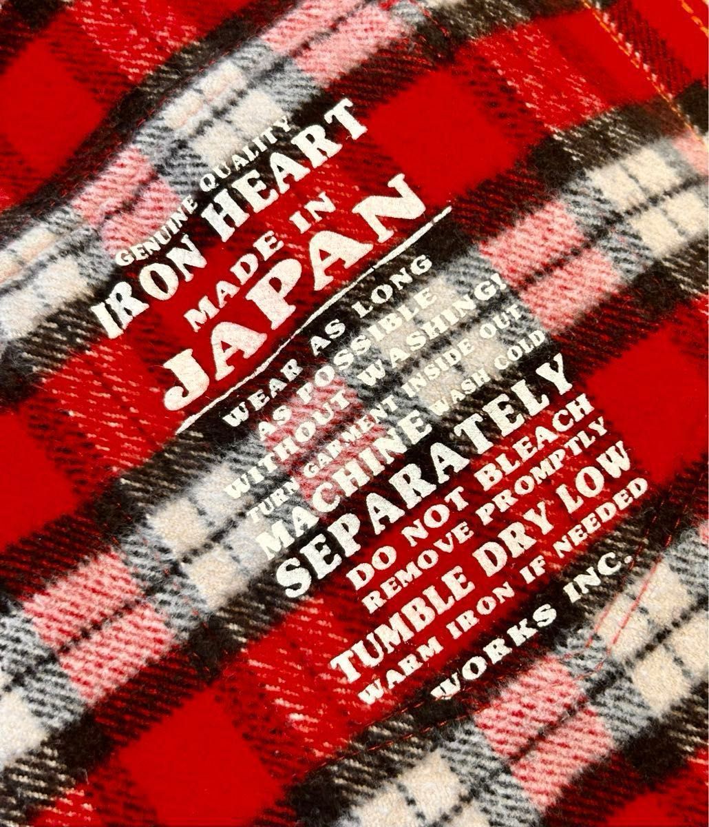 アイアンハート IRON HEART 厚手ネルシャツ L 赤|Yahoo!フリマ アイアンハート IRON HEART 厚手ネルシャツ L 赤|Yahoo!フリマ