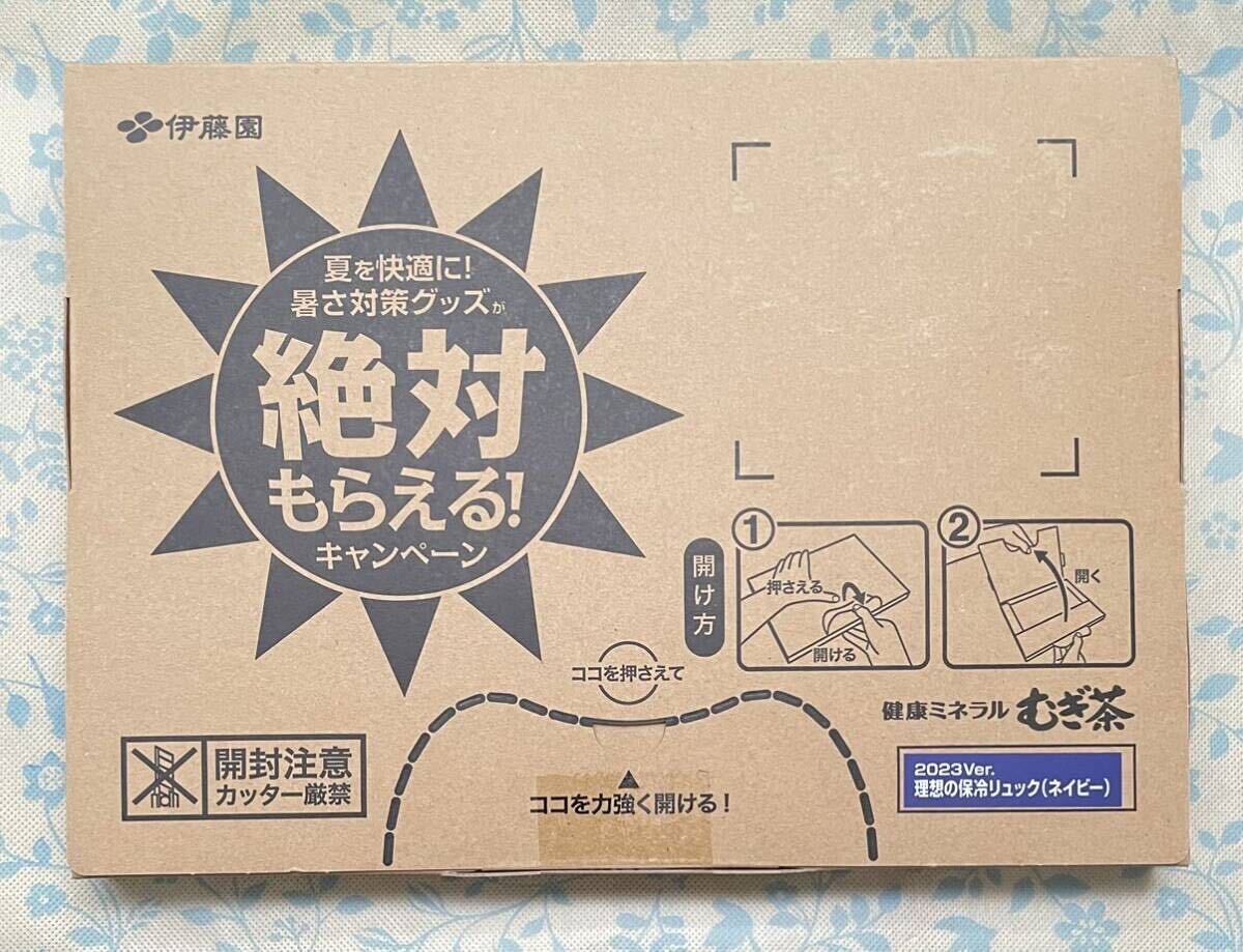 新品・未開封★2023Ver.背中ひんやり！理想の保冷リュック（ネイビー） 非売品★伊藤園_画像1