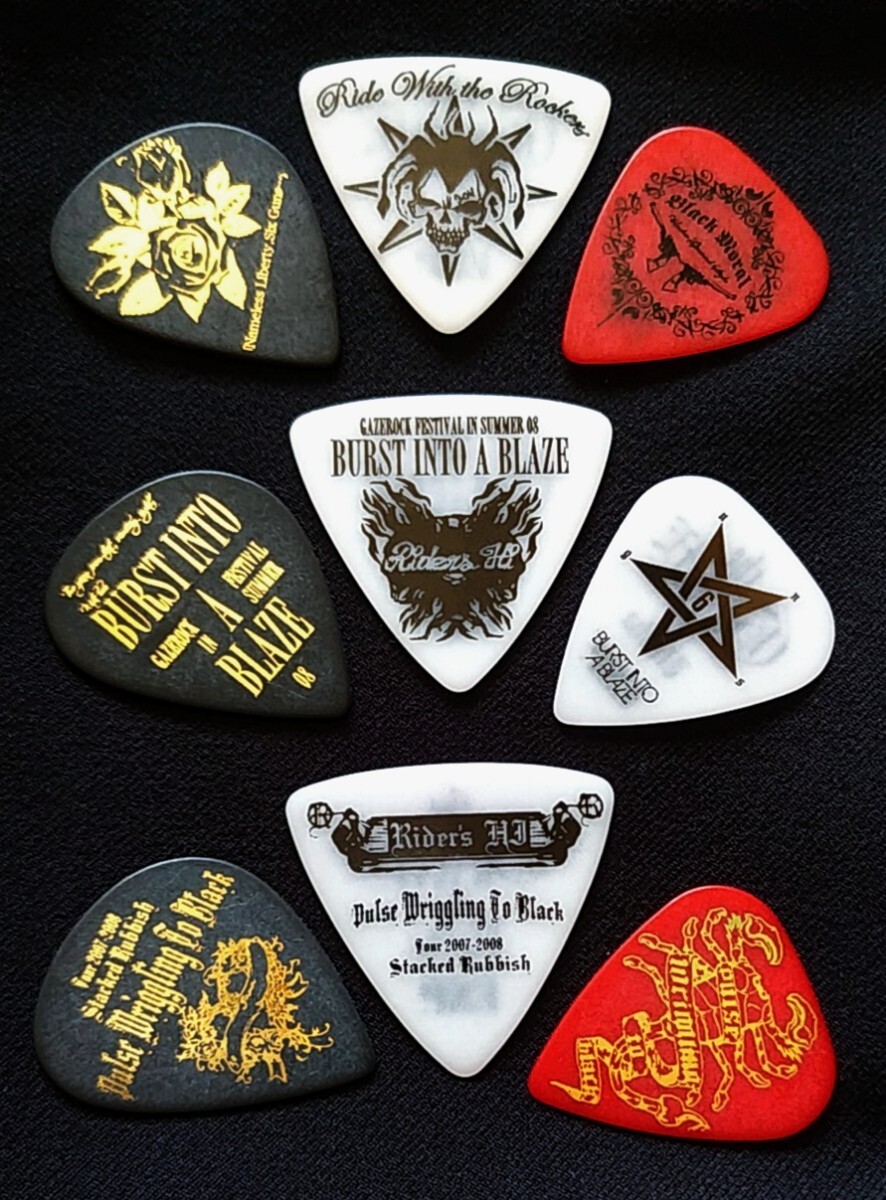 the GazettE 麗 Uruha れいた Reita 葵 Aoi ギターピック ベース the GazettE 麗 Uruha れいた Reita 葵 Aoi ギターピック ベース