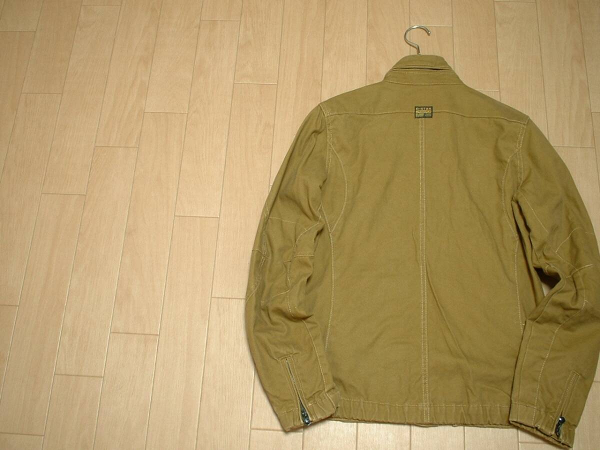 G-STAR RAW HIKER OVERSHIRT L/Sキャンバスダックフィールドジャケット美品Sキャメル正規ジースターローM-65カバーオール定価20,000円_画像2