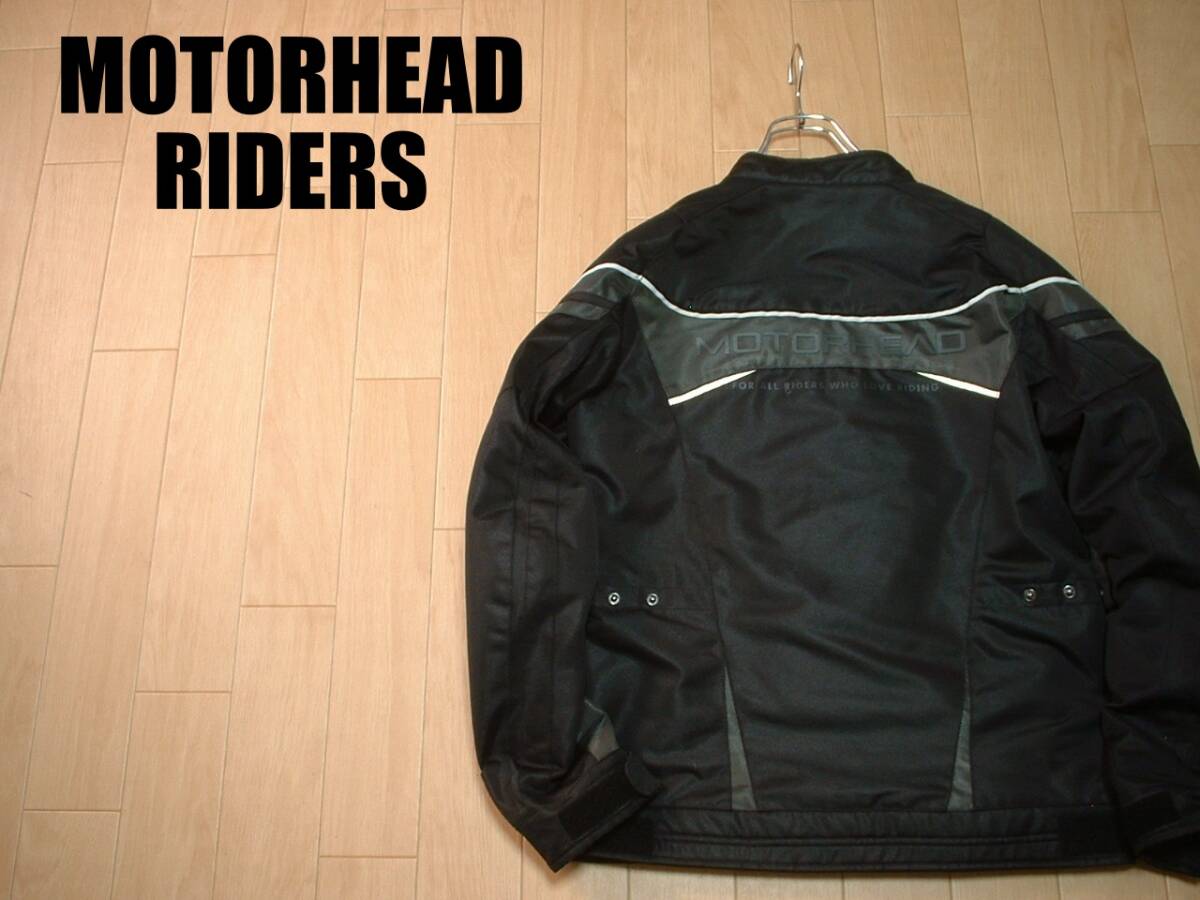 MOTORHEADライディングメッシュジャケット美品M正規モーターヘッドライダースM2203黒ブラックレーシングバイクBIKEオフロードの画像1