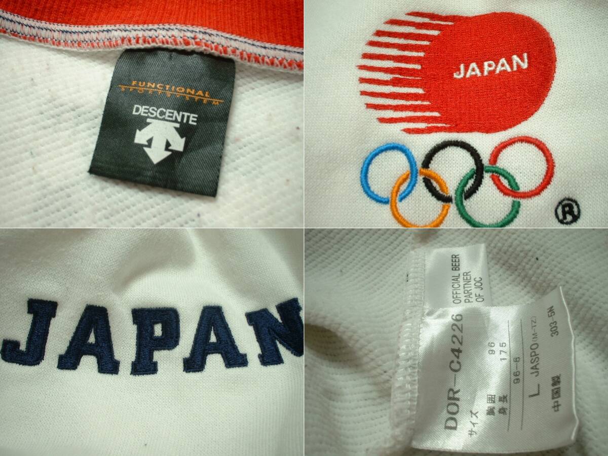 2006年トリノオリンピック日本代表ジャージトップL正規デサントDESCENTEキリンKIRINトラックジャケットJAPANジャパンDOR-C4226応援グッズの画像3