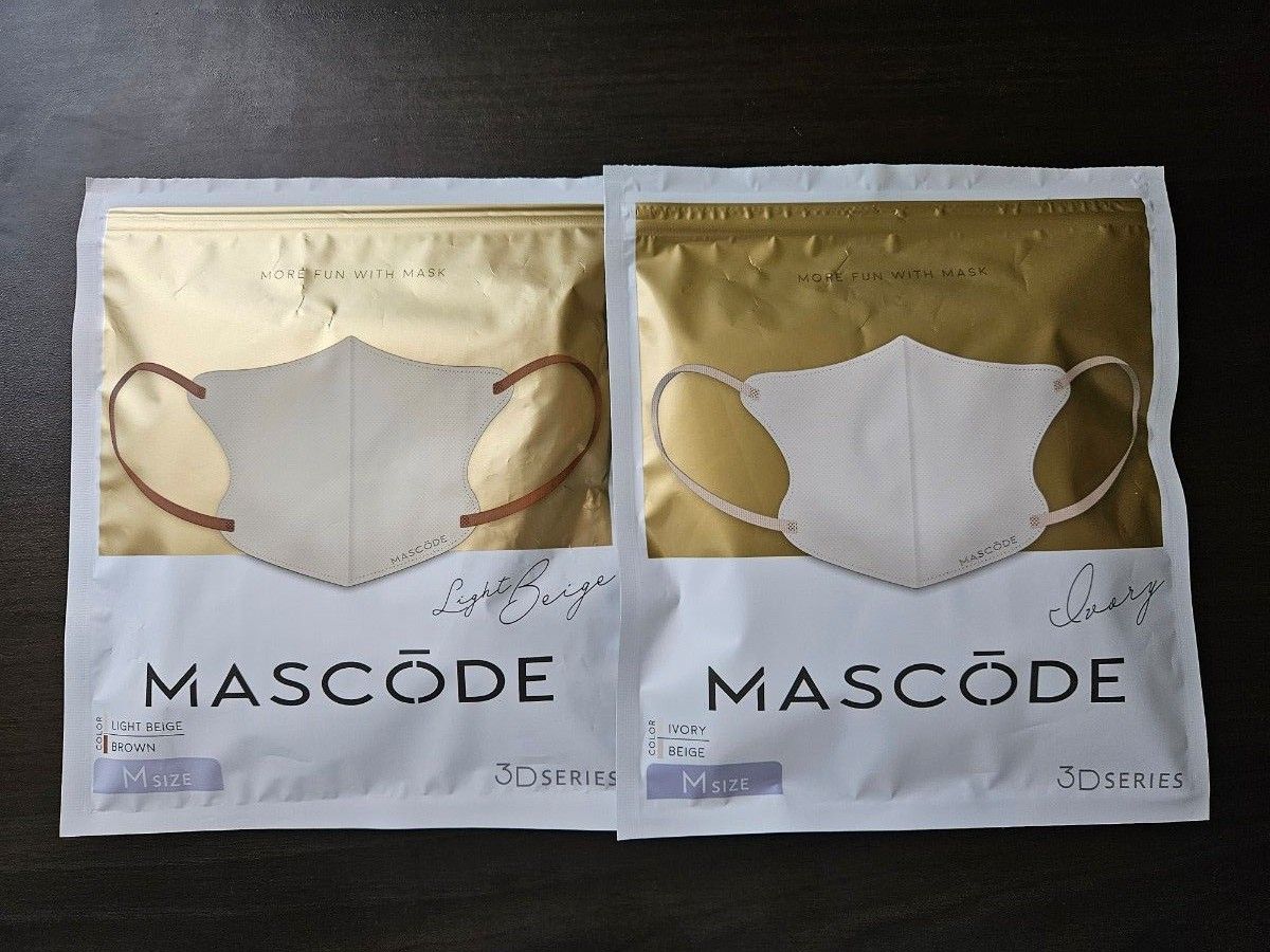 バイカラー 立体マスク 不織布 3D立体マスク　mascode 