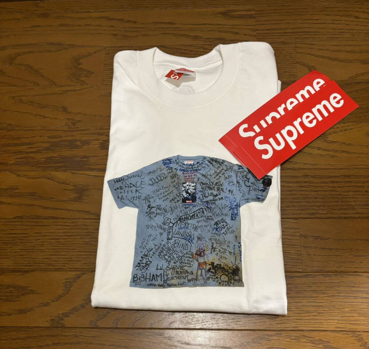 【L】Supreme 30th Anniversary First Tee White シュプリーム 30周年 ファースト Tシャツ ホワイト_画像3