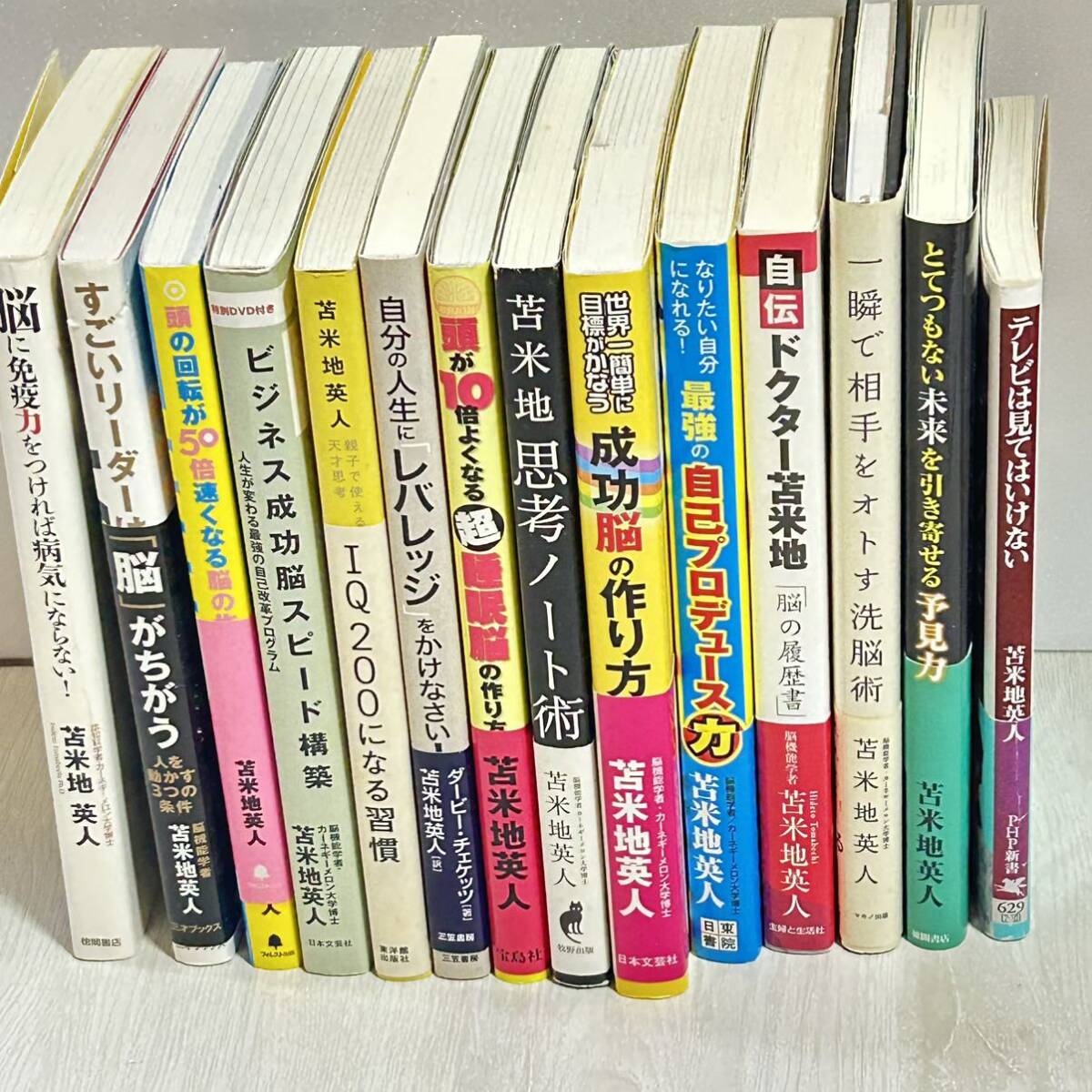 ★苫米地英人 書籍14冊洗脳術 成功脳 自己プロデュース 他著書 11冊 お金の哲学 ネットワークビジネス 勉強 【古本】　YU