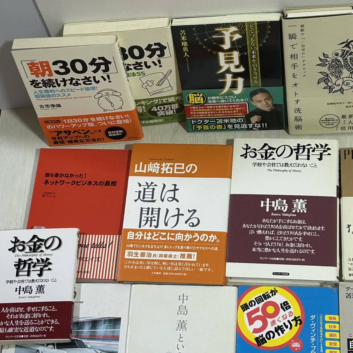 ★苫米地英人 書籍14冊洗脳術 成功脳 自己プロデュース 他著書 11冊 お金の哲学 ネットワークビジネス 勉強 【古本】　YU