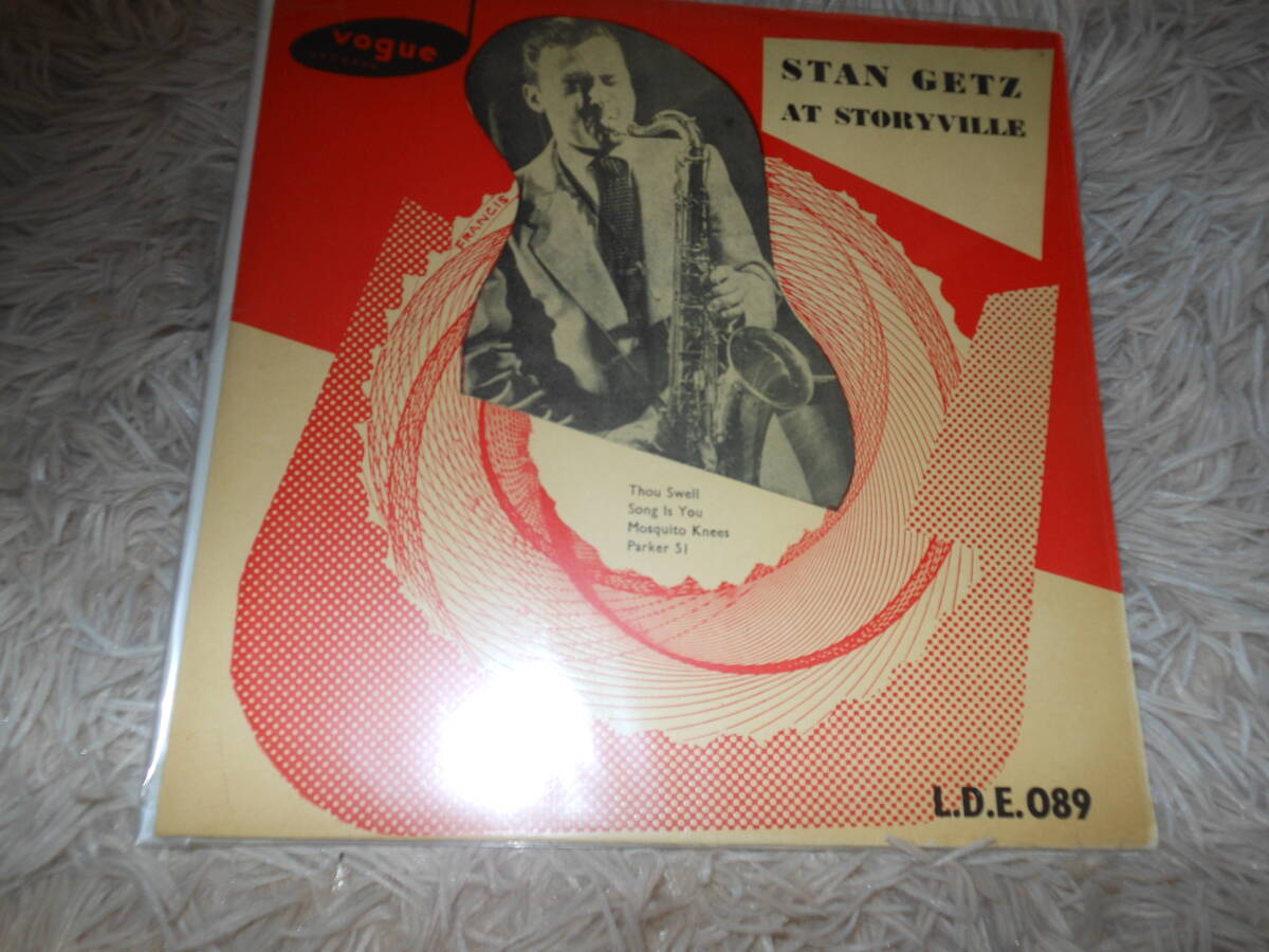 【UK MONO 10’】 STAN GETZ/AT STORYVILLE VOGUE LDE 089 FLAT/DG/FLIP BACK/ペラ 綺麗 高音質　_画像1