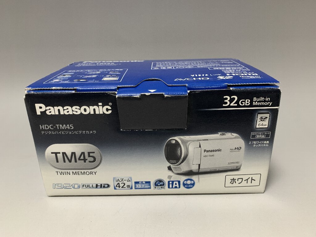 [宝] Panasonic・パナソニック・デジタルハイビジョンビデオカメラ・42倍iAズーム・HDC-TM45。未使用か未使用近し品。作動テスト良し。の画像4