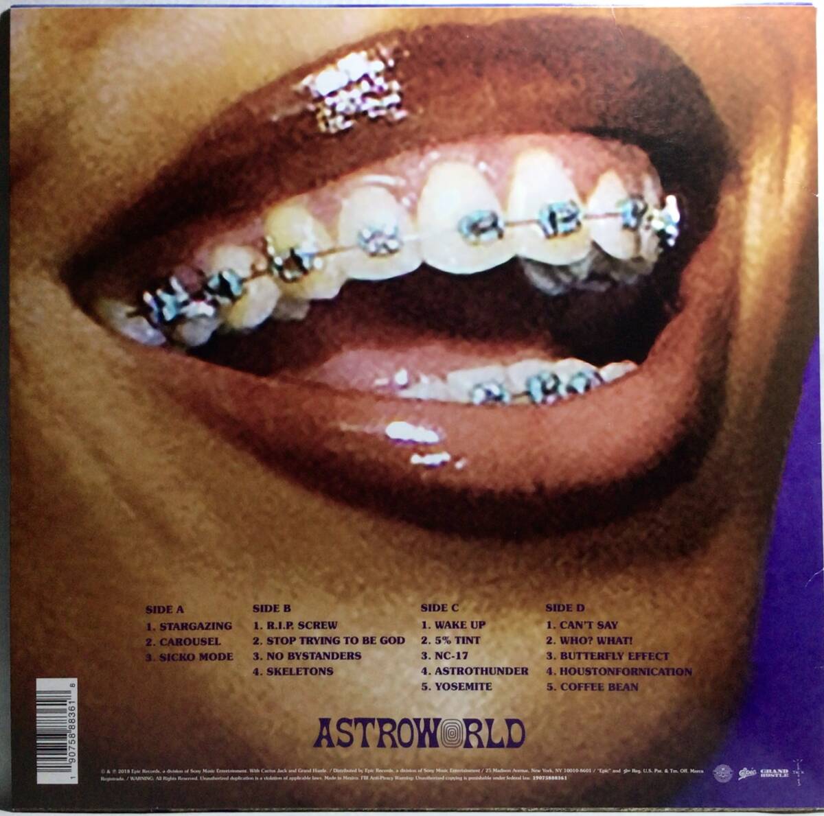 【米2LP】 TARVIS SCOTT / ASTROWORLD / 2018 US盤 2枚組 LPレコード アナログ 19075888361 試聴済_画像2