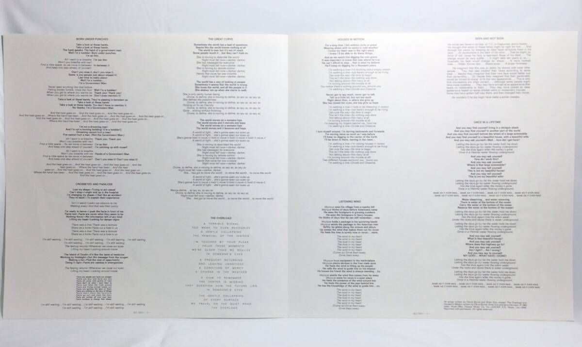 【日LP帯】 トーキング・ヘッズ TALKING HEADS リメイン・イン・ライト REMAIN IN LIGHT / 1980 国内盤 日本盤 LPレコード RJ-7691 試聴済_画像7