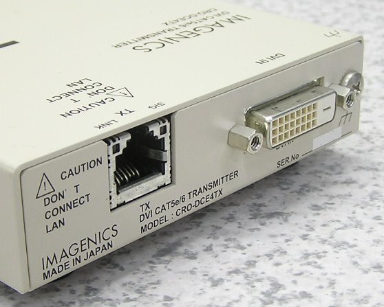 ■IMAGENICS/イメージニクス 『CRO-DCE4TX』 DVIツイストペアケーブル送信器（HDMI対応） 美品！ 送料520円_画像3
