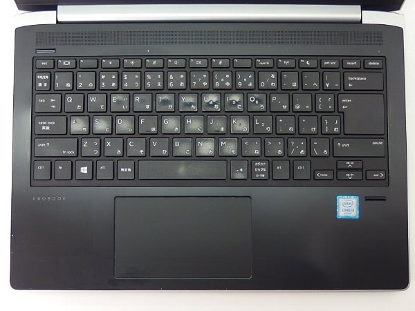 ■※ HP ノートPC ProBook 430 G5 Corei3-6006U/メモリ8GB/HDD500GB/OS無/無線/Bluetooth 加圧跡有 BIOS確認 バッテリー膨張_画像4