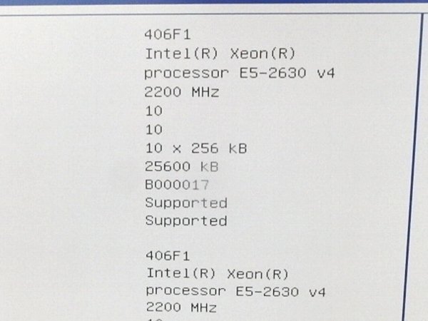 ■○ SSD 200GB×2/RAM 64GB NEC Express5800/R120g-1E N8100-2428Y E5-2630 V4 2200MHz×2基/BIOS起動確認済_画像9