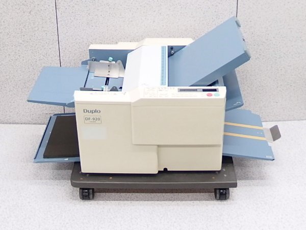 #β [ fixed form folding excellent ]Duplo/ Duplo [DF-920] full automation type paper . machine Duplo folder - operation verification ending 100V[0423-06]
