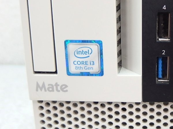 ■※f 【スリムタワー型パソコン！】 NEC デスクトップPC Mate J ML-4 Corei3-8100/メモリ4GB/DVDマルチ/OS無 BIOS確認_画像4
