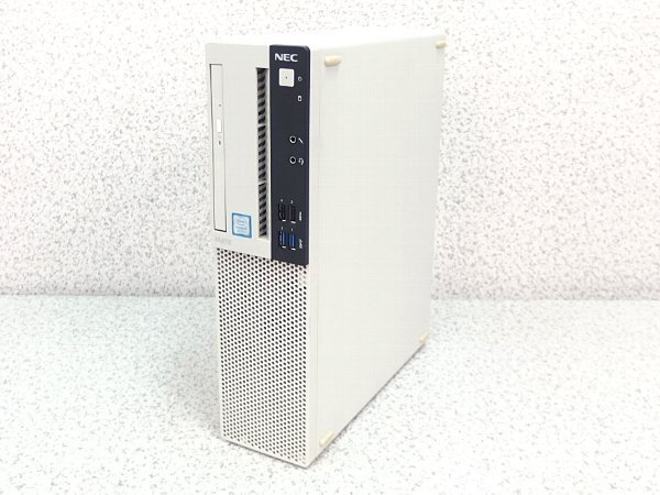 ■※f 【スリムタワー型パソコン！】 NEC デスクトップPC Mate J ML-4 Corei3-8100/メモリ4GB/DVDマルチ/OS無 BIOS確認_画像1